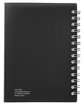 Prime Line Medium Spiral Curve Notebook translucent smke ModelBack