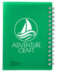 Prime Line Curve Medium Spiral Notebook 4.25" X 5.25" translucnt green DecoBack