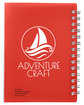 Prime Line Medium Spiral Curve Notebook translucent red DecoBack