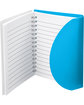 Prime Line Medium Spiral Curve Notebook translucent blue ModelSide