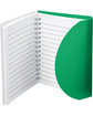 Prime Line Medium Spiral Curve Notebook translucnt green ModelSide