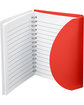 Prime Line Curve Medium Spiral Notebook 4.25" X 5.25" translucent red ModelSide