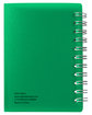 Prime Line Spiral Curve Notebook translucnt green ModelBack