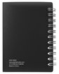 Prime Line Curve Small Spiral Notebook 3.25" X 4.25" translucent smke ModelBack