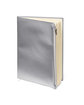 Prime Line Softbound Metallic Foundry Journal With Zipper Pocket silver ModelSide