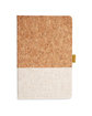 Prime Line Cork And Heathered Fabric Hardcover Journal 5.5" X 8.25"  