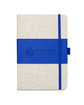 Prime Line Soft Cover Pu And Heathered Fabric Journal blue DecoFront