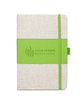 Prime Line Soft Cover Pu And Heathered Fabric Journal lime green DecoFront
