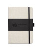 Prime Line Soft Cover Pu And Heathered Fabric Journal black DecoFront