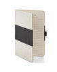 Prime Line Soft Cover Pu And Heathered Fabric Journal black ModelSide