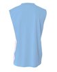 A4 Youth Reversible Moisture Management Muscle Shirt lt blue/ white ModelBack