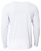 A4 Youth Long Sleeve Softek T-Shirt white ModelBack