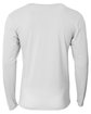 A4 Youth Long Sleeve Softek T-Shirt silver ModelBack