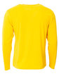 A4 Youth Long Sleeve Softek T-Shirt gold ModelBack