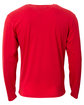 A4 Youth Long Sleeve Softek T-Shirt scarlet ModelBack