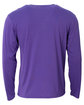 A4 Youth Long Sleeve Softek T-Shirt purple ModelBack