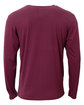 A4 Youth Long Sleeve Softek T-Shirt maroon ModelBack