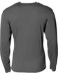 A4 Youth Long Sleeve Softek T-Shirt graphite ModelBack