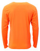 A4 Youth Long Sleeve Softek T-Shirt safety orange ModelBack