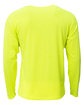 A4 Youth Long Sleeve Softek T-Shirt safety yellow ModelBack