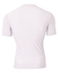 A4 Youth Short Sleeve Compression T-Shirt white ModelBack