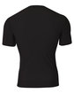 A4 Youth Short Sleeve Compression T-Shirt black ModelBack
