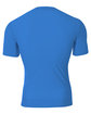 A4 Youth Short Sleeve Compression T-Shirt royal ModelBack