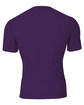 A4 Youth Short Sleeve Compression T-Shirt purple ModelBack