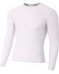 A4 Youth Long Sleeve Compression Crewneck T-Shirt  