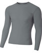 A4 Youth Long Sleeve Compression Crewneck T-Shirt  