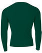 A4 Youth Long Sleeve Compression Crewneck T-Shirt forest ModelBack