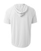 A4 Youth Hooded T-Shirt white ModelBack