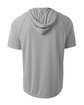 A4 Youth Hooded T-Shirt silver ModelBack