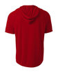 A4 Youth Hooded T-Shirt scarlet ModelBack