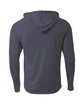 A4 Youth Long Sleeve Hooded T-Shirt graphite ModelBack