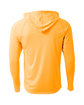 A4 Youth Long Sleeve Hooded T-Shirt safety orange ModelBack