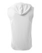 A4 Youth Sleeveless Hooded T-Shirt white ModelBack