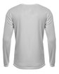 A4 Youth Long Sleeve Sprint T-Shirt silver ModelBack