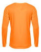 A4 Youth Long Sleeve Sprint T-Shirt safety orange ModelBack