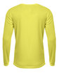 A4 Youth Long Sleeve Sprint T-Shirt safety yellow ModelBack