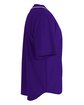 A4 Youth Short Sleeve Full Button Baseball Jersey purple ModelSide