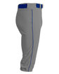 A4 Youth Baseball Knicker Pant grey/ navy ModelSide