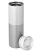 North End JAQ 20oz Vacuum Insulated  Stainless Steel Tumbler platinum ModelSide