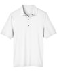 North End Men's JAQ Snap-Up Stretch Performance Polo white FlatFront