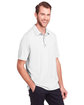 North End Men's JAQ Snap-Up Stretch Performance Polo white ModelQrt