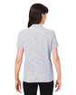 North End Ladies' Eclipse Jacquard Polo platinum heather ModelBack