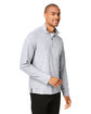 North End Men's Eclipse Jacquard Quarter-Zip platinum heather ModelQrt