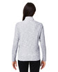 North End Ladies' Eclipse Jacquard Quarter-Zip platinum heather ModelBack