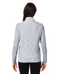 North End Ladies' Eclipse Jacquard Quarter-Zip black heather ModelBack