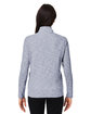 North End Ladies' Eclipse Jacquard Quarter-Zip classc navy hthr ModelBack